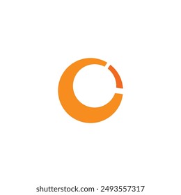 Logo sun round yellow design with  blank background