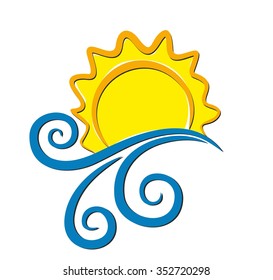 Logo sun and sea.