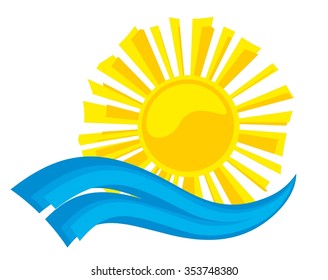 Logo sun and sea.