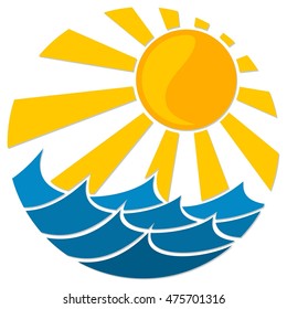 Logo sun and sea. 