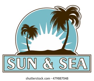 Logo sun and sea.