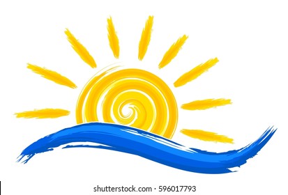 Logo Sun And Sea. 