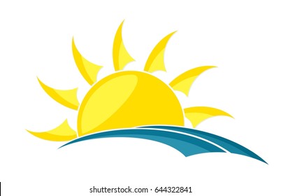 Logo sun and sea. 