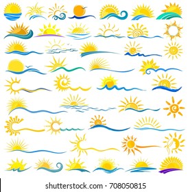 Logo sun and sea. 