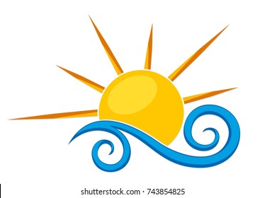 Logo sun and sea.