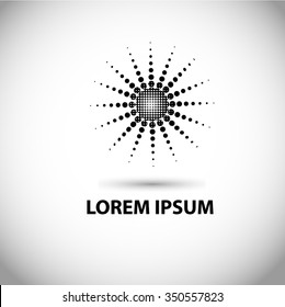 Logo sun. Vector