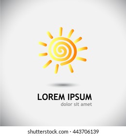 Logo sun. Vector