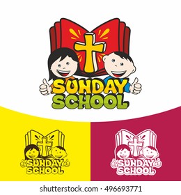 Logo Sunday School. Christian Symbols. The Church Of Jesus Christ.