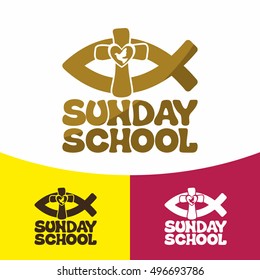 Logo Sunday School. Christian Symbols. The Church Of Jesus Christ.