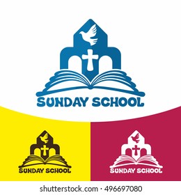 Logo Sunday School. Christian Symbols. The Church Of Jesus Christ.