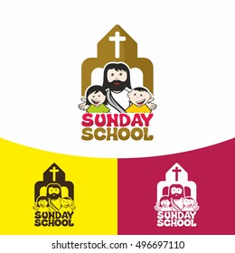 Logo Sunday School. Christian Symbols. The Church Of Jesus Christ.