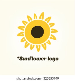 logo sunflower yellow,flower sun summer warm 