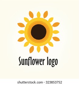 logo sunflower yellow,flower sun summer warm 