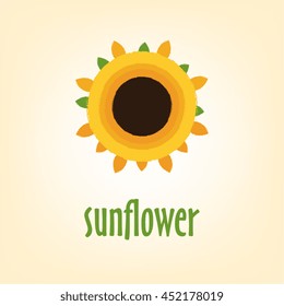 logo sunflower yellow,flower sun summer warm 