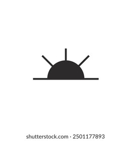 Logo sunlight black design with blank background