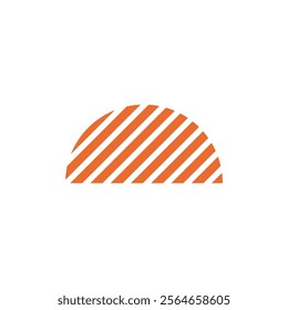Logo sunrise or sunset strip unique design with blank background