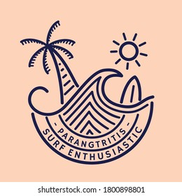 logo for surf community or design for t-shirt