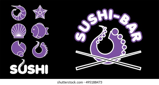 Logo for the sushi bar