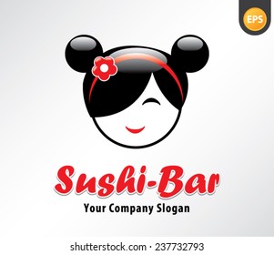 Logo for sushi bars. Kokesh.
