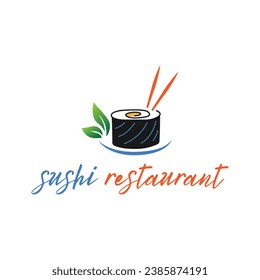 logo for sushi restaurant japanese food
