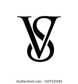 Logo Sv Vs Luxury Design Vector Stock Vector (Royalty Free) 1337133182 ...