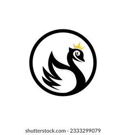 Logo Swan Vector Desain Template illustration