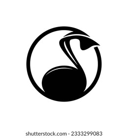 Logo-Swan-Vektordesign-Vorlagengrafik