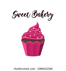 Logo for the sweet shop, sweet bakery. Vector