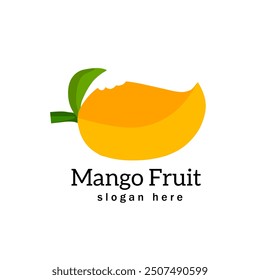 "Logo of a sweet yellow mango with a slight bite mark."