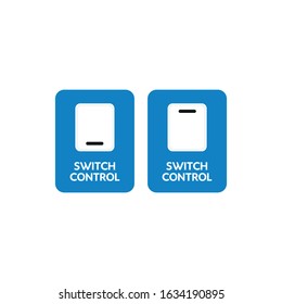 LOGO SWITCH CONTROL isolate on white background. Icon SWITCH CONTROL.