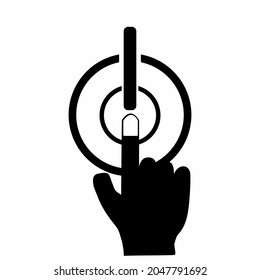 logo switch off icon vector illustration