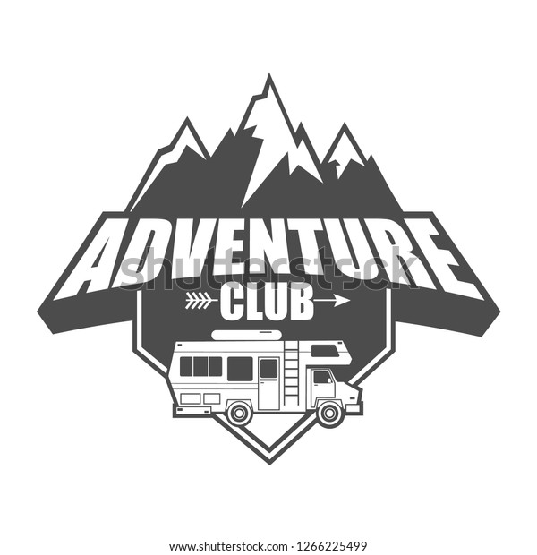 Logo\
symbol badge design template with adventure\
theme