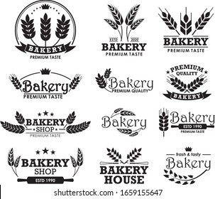 Logo symbol bakery template Vector