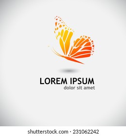 Logo symbol Butterfly. Vector 