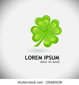Logo symbol clover. Vector