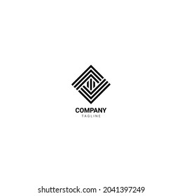 logo or symbol for a company or business with a geometric monogram style suitable for consultants or agencies in the fields of construction, technology, health, travel, fashion, beauty, media