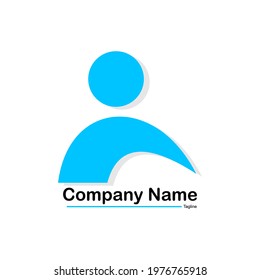 a logo or symbol for a counseling or insurance company. logo shaped like a human