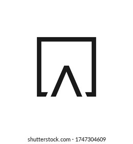 símbolo de logotipo diseño vector símbolo gráfico idea creativa carta abstracta a