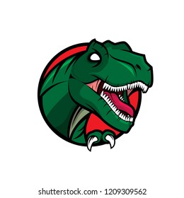 Logo symbol with dinosaurs theme