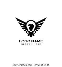 Logo symbol eagle | represent courage, strength and immortality