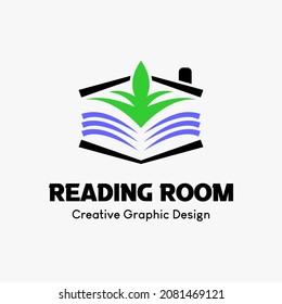 logo symbol for education. Educational book and flower icon in the shape of a house. education vector logo template.