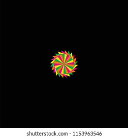 Logo Symbol Flower rainbow