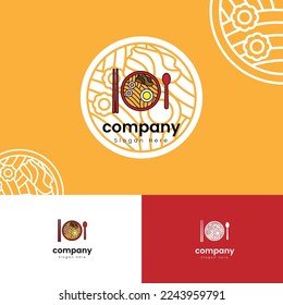 Logo Symbol Food Noodle Pictoral with Fun Color