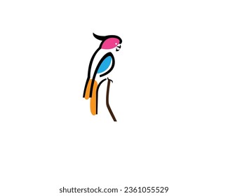 Logo con el símbolo "PARROT" formado por un buen símbolo