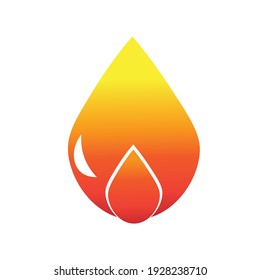 LOGO Symbol full colour fire for branding