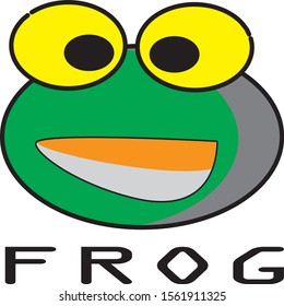 logo or symbol of green frog