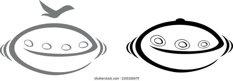 
logo, symbol icon hang musical instrument