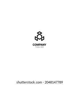 Logo, Symbol, Symbol, Monogramm-Formular geeignet für Unternehmen oder Unternehmen in den Bereichen Technologie, Recht, Bauwesen, Schmuck, Hotel, Reise, Fracht, Recht, Multimedia, Versand