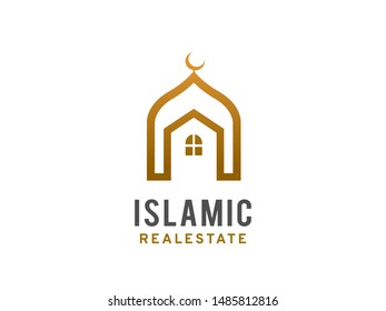 Islamic Real Estate Logo Symbol Icon Stock Vector (Royalty Free ...