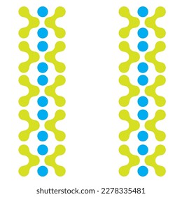 a logo or symbol inspired by molecule for use in medical, healthcare for information or education purpose